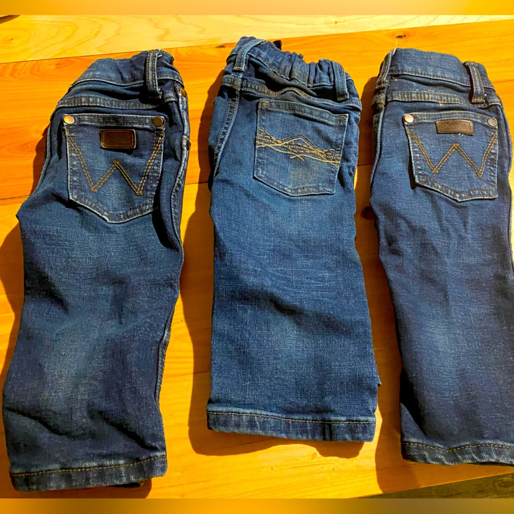 3 pair of Wrangler Jeans